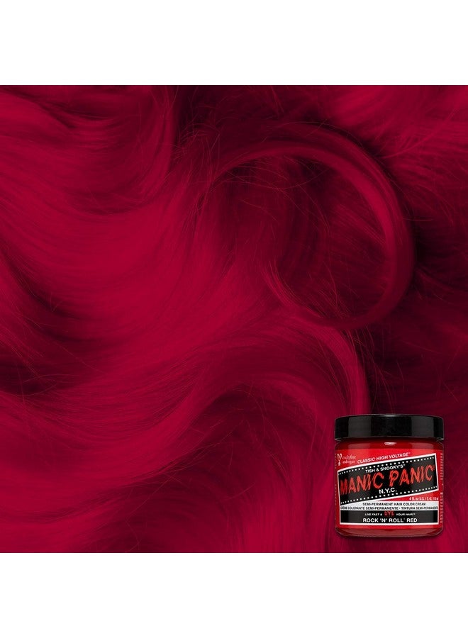 Rock N Roll Hair Dye Classic High Voltage (3Pk) Semi Permanent Hair Color Warm Vibrant Red Shade Vegan Ppd & Ammonia Free For Coloring Hair On Men & Women