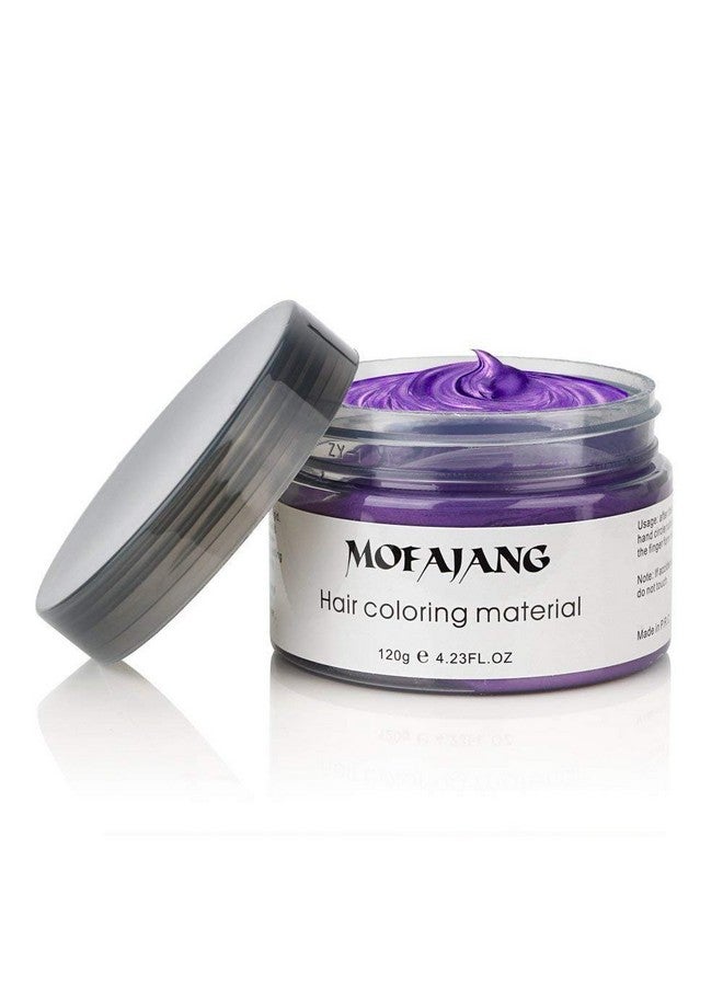 Hair Wax Dye Styling Cream Mud Natural Hairstyle Color Pomade Washable Temporary Purple