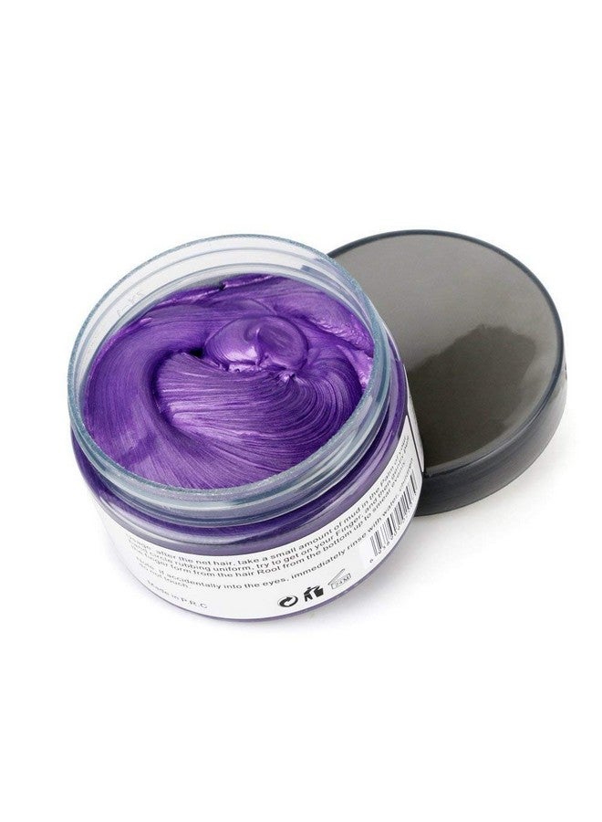 Hair Wax Dye Styling Cream Mud Natural Hairstyle Color Pomade Washable Temporary Purple