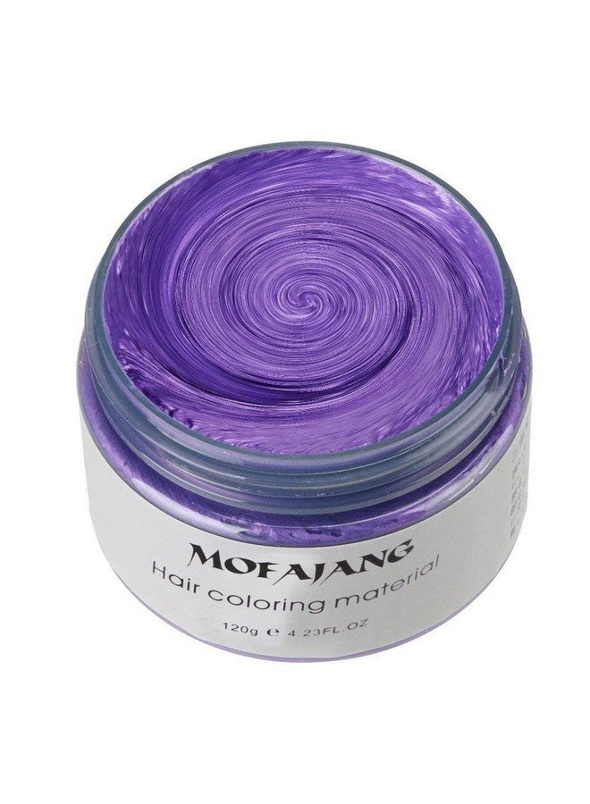 Hair Wax Dye Styling Cream Mud Natural Hairstyle Color Pomade Washable Temporary Purple