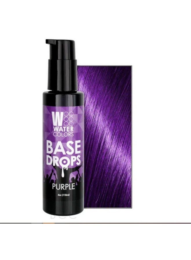 Base Drops Waterbased Formula With Nanopigments For Ultimate Versatility In Fashion Color Maintenance Purple 4 Oz