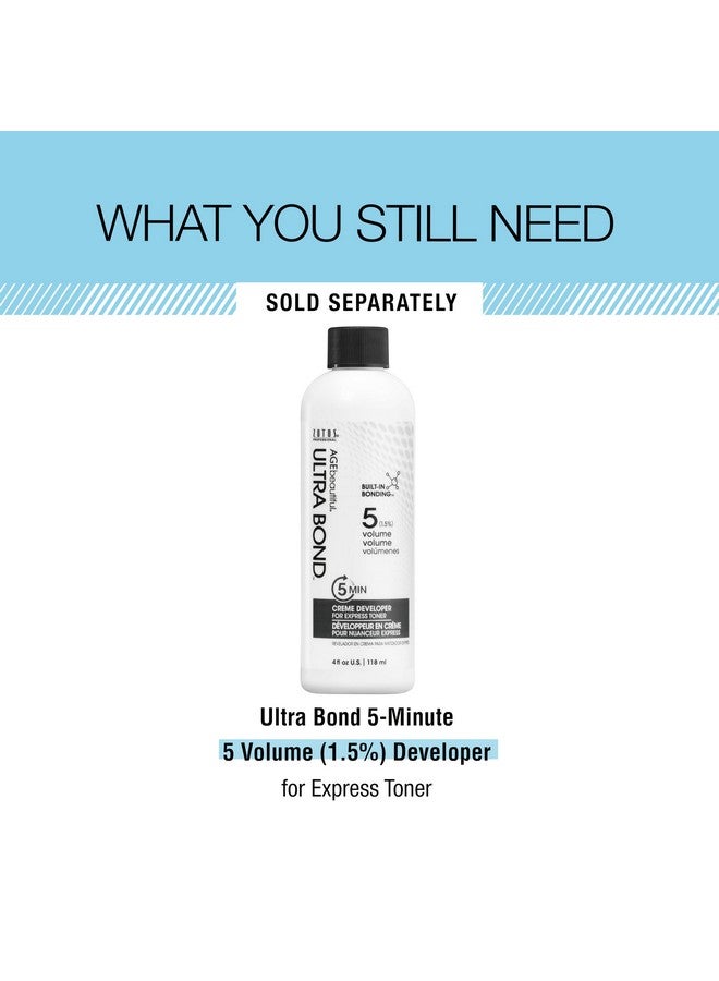 Ultra Bond 5Minute Express Toner Strengthens & Protects 2X Shinier Hair Builds Bonds W/Arginine For Cool Silverblonde Results Silver Moonlight 2 Fl Oz