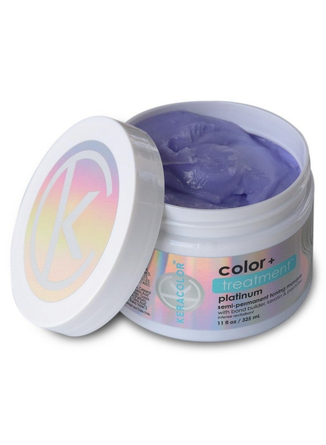 Color + Treatment Platinum Highly Pigmented Semipermanent Color Masque For Vibrant Hydrated Hair 11 Fl Oz