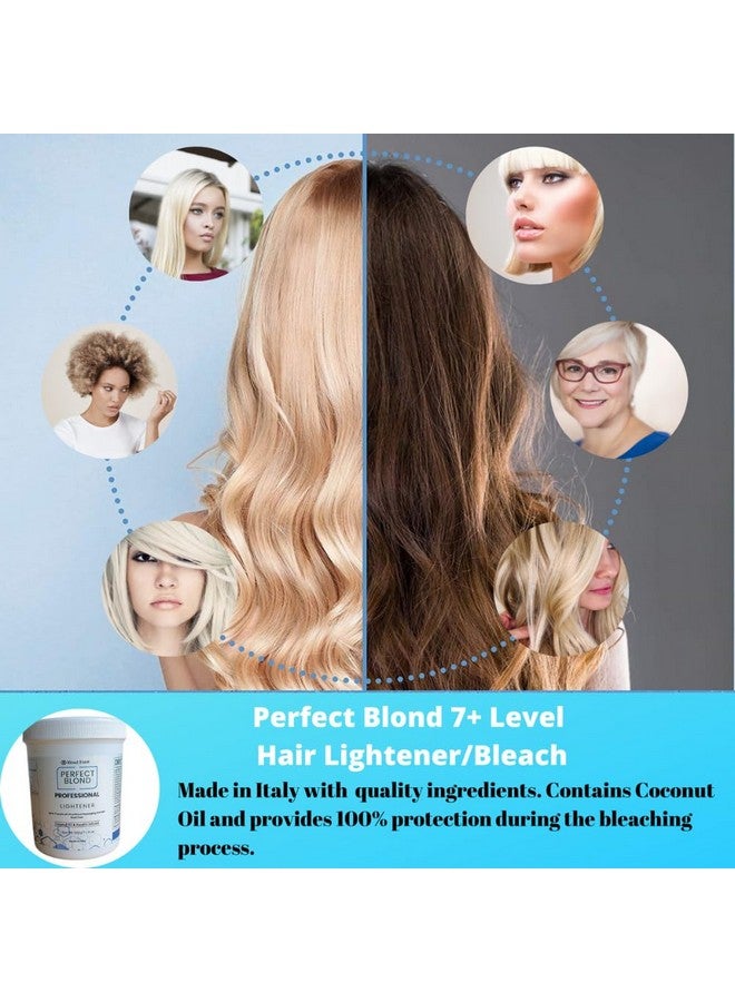 1.1 Pound Tub (17.6 Ounce) Perfect Blond Extra Strength Professional Hair Dye Toner Lightener Bleach Made In Italy