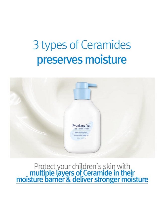 Kids & Baby Lotion Moisturizer With Vitamin C Ceramide Hyaluronic Acid Lecithin Cica Calming Hydrating Soothing Moisturizing Cream For All Skin Types Fragrance Free 19.9 Fl.Oz.