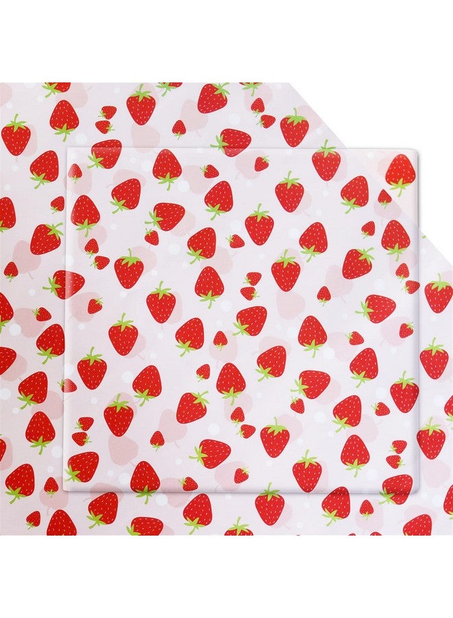 Strawberry Wrapping Paper 7 Sheets Strawberry Party Gift Wrapping Paper Folded Flat 28 X 20 Inch Cute Sweet Strawberries Fruity Design Gift Paper For Holiday Wedding Baby Shower Birthday Party
