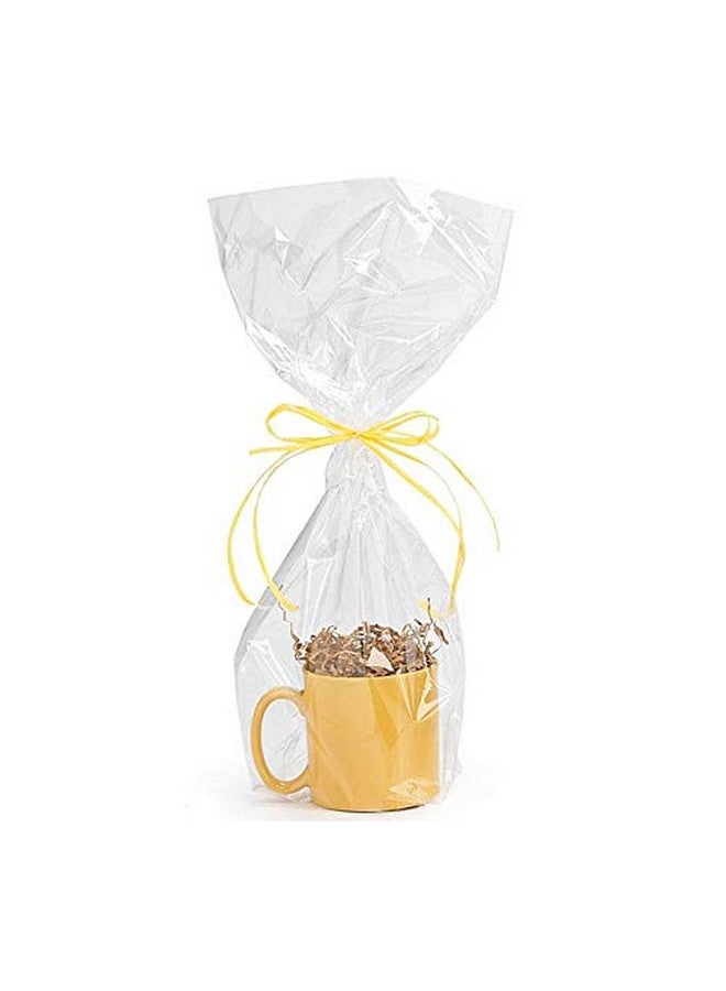 10 Pack Bopp Clear Cello Cellophane Bags Gift Basket Package Flat Gift Bags Bopp Bags (Flat 9 X 20)