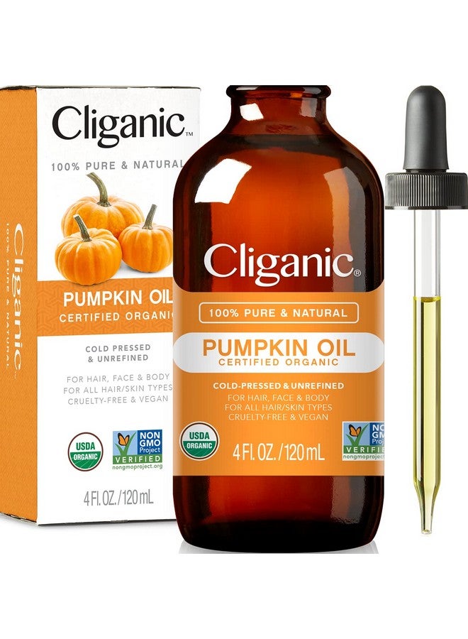 Organic Pumpkin Seed Oil 100% Pure For Face & Hair Natural Cold Pressed Unrefined