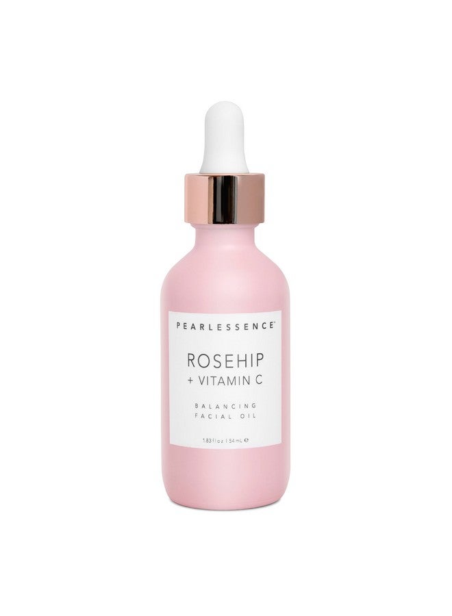 Rosehip Balancing Facial Oil + Rosehip Fruit Oil & Vitamin C Daily Hydration To Help Balance & Revive Skin Made In Usa & Cruelty Free