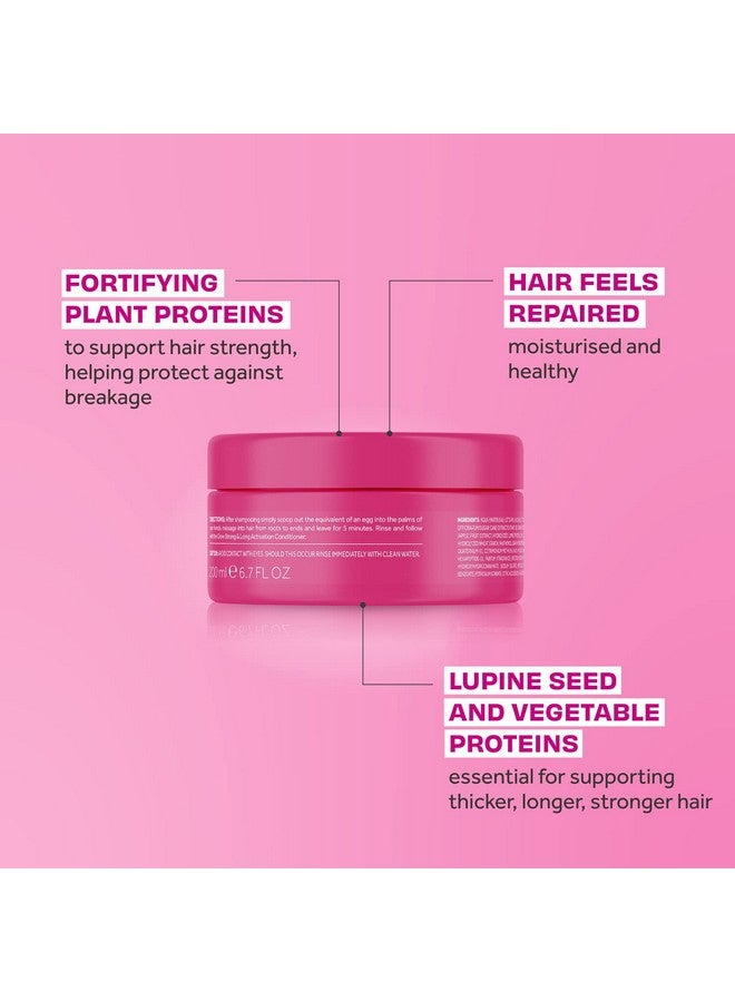 Grow Strong & Long Hair Growth Activation Mask Cream Hair Regrowth Treatment Mask For Women & Men Hair Fall Control Hair Lengthening Thickening Product Vegan Parabens Free
