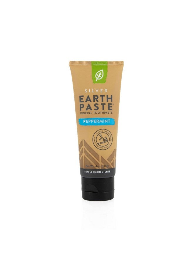 Earthpaste Natural Nonflouride Toothpaste Peppermint 4 Ounce Tube (1 Pack)