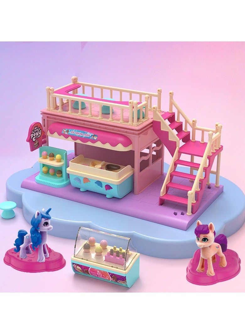 Pony Paulie Children's Play House Fun Puzzle Mini Donut Shop Toys