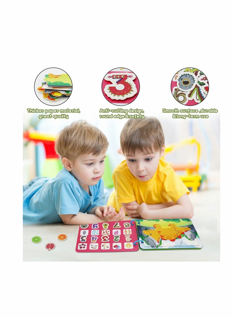 Quiet Book for Toddlers Activity Toys Early Learning Toy for Kids Sensory Education Preschool Learning Book - Best Gifts for Boys and Girls Aged 2 3 4 5 6 (2 Pack)