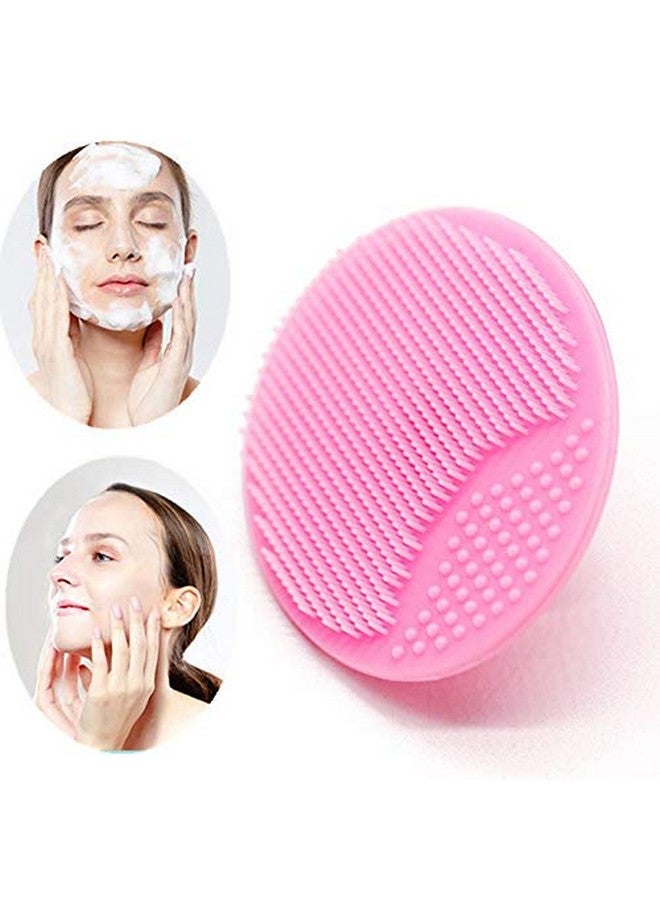 2 Pcs Silicone Face Mask Brush And 2 Pcs Face Scrubber Facial Applicator Brushes For Applying Facial Mask Soft Silicone Facial Cleansing Brush Pad Cosmetic Scrapers(Set Of 4)