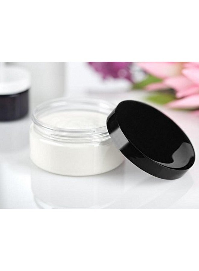 6Pcs 250Ml 8.5Oz Empty Clear Plastic Bottle With Black Lids For Cream Lotions And Little Crafts Jars Glitter Nails Cosmetic Storage Container