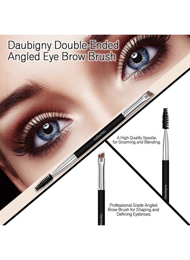 Makeup Brushes Dualended Angled Foundation Brush Concealer Brush Eyebrow Brush Perfect For Any Look Premium Luxe Hair Rounded Taperd Flawless Brush Ideal For Liquid Cream Powderblending