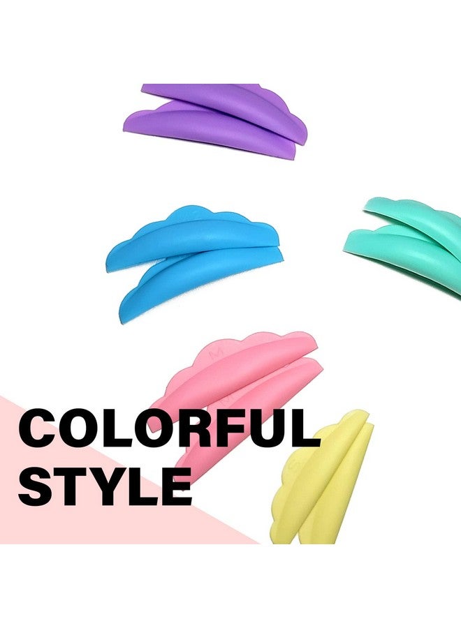 Rods For Eyelash Liftingperming Colorful Reusable Soft Silicone Rods Durable And Flexible Rolly Curly 5 Different Curl Sizes And Lengths Easy Application And Removal
