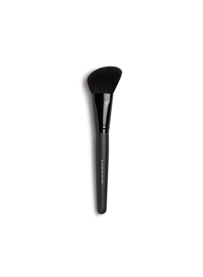 Blooming Makeup Blush Brush With Synthetic Fibers Angled For Blushes + Bronzers Blend Loose + Pressed Powders Vegan Makeup Brush