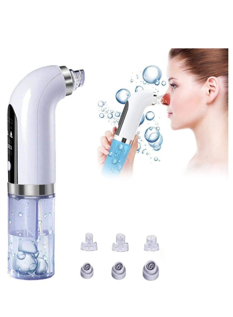 Electric Small Bubble Blackhead Remover Water Cycle Pore Acne Pimple Removal Vacuum Suction Facial Cleaner Comedo Removal Suction Beauty Device