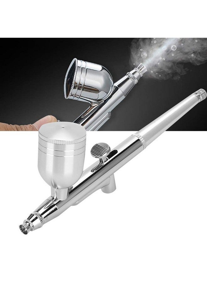 Oxygen Injection Airbrush 0.3Mm Water Oxygen Sprayer Handheld Moisturizing Water Oxygen Injection Airbrush Spray Gun Beauty Device Skin Care Tool Accessories (Silver)