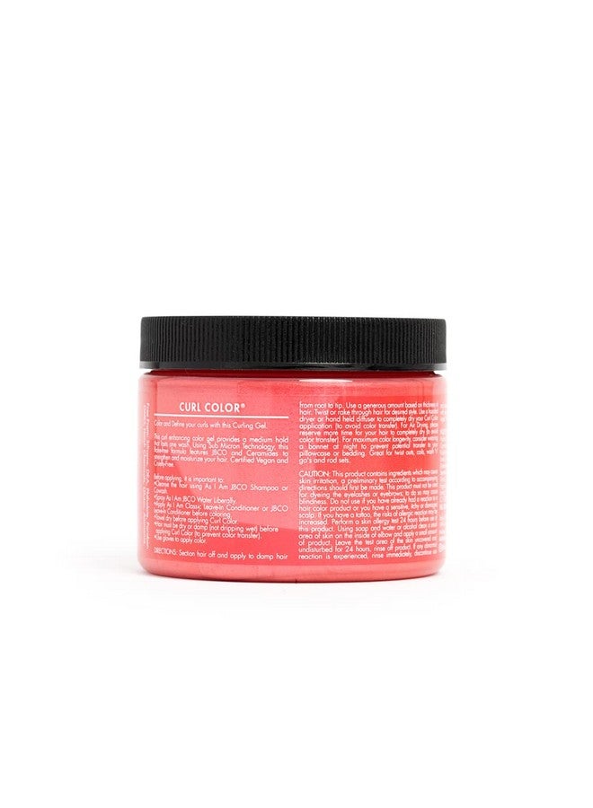 Curl Color Flamingo Pink 6 Ounce Color And Curling Gel Temporary Color Vegan And Cruelty Free