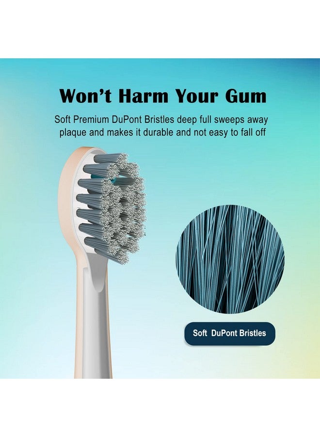 Replacement Brush Heads For ???????? ??????????? 2.0 Flossing Toothbrush With Cover Compact 3 Count White Soft Bristles