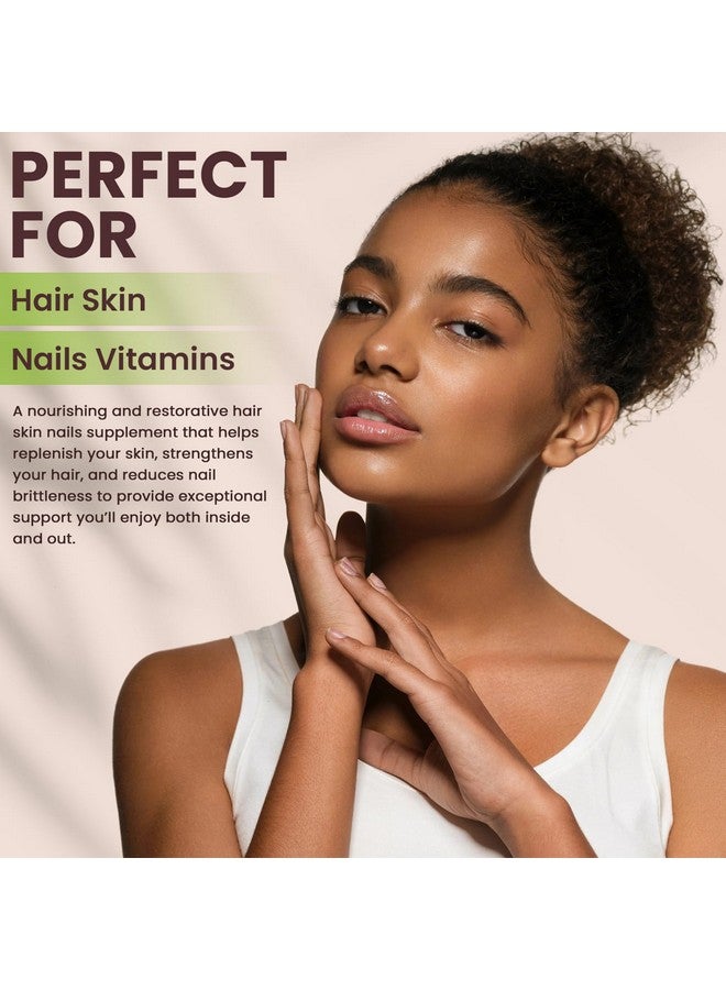 Elixir Hair Skin And Nails Vitamins For Women And Men With Biotin Folate And Vitamin D For Daily Growth Supplement To Reducing Dryness Thinning And Loss 32 Oz.