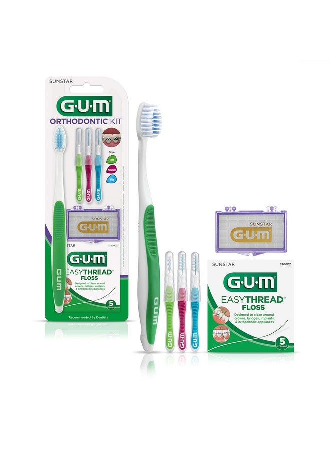 Orthodontic Kit Features Orthodontic Toothbrush 3 Proxabrush Sizes And Shredresistant Easythread Floss And Mint Ortho Wax