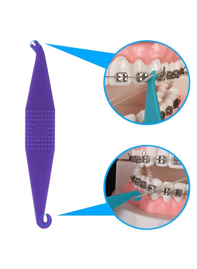 100 Pcs Colorful Disposable Plastic Braces Elastic Rubber Bands Placers Tool For Braces Dental Orthodontic