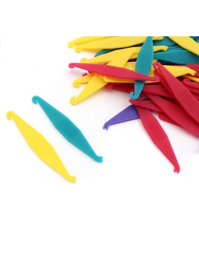 100 Pcs Colorful Disposable Plastic Braces Elastic Rubber Bands Placers Tool For Braces Dental Orthodontic