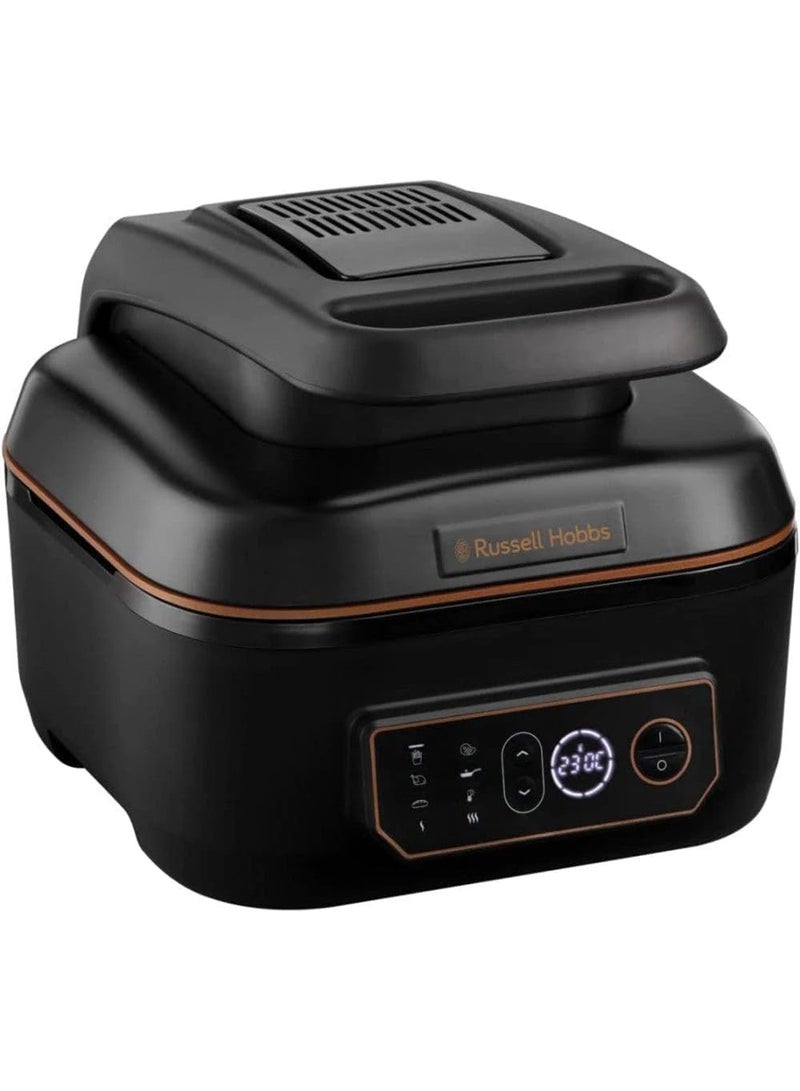 SatisFry Digital Air Fryer And Multicooker 7 Cooking Functions, Slow Cooker, Grill, Roast, Bake & Auto Shut-Off With Alert Feature 5.5 L 1750 W 26520 Black