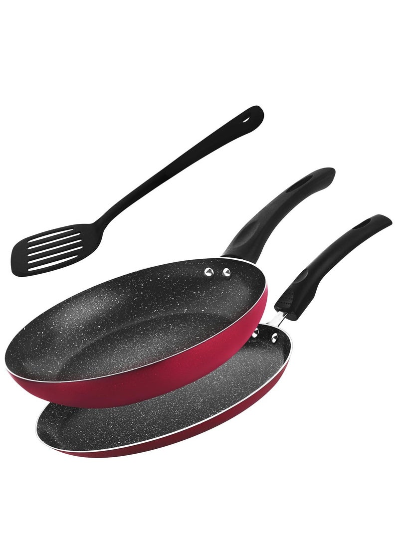 Non Stick Frypan 24 Cm & Crepe Pan 24 Cm Cookware Set With Turner