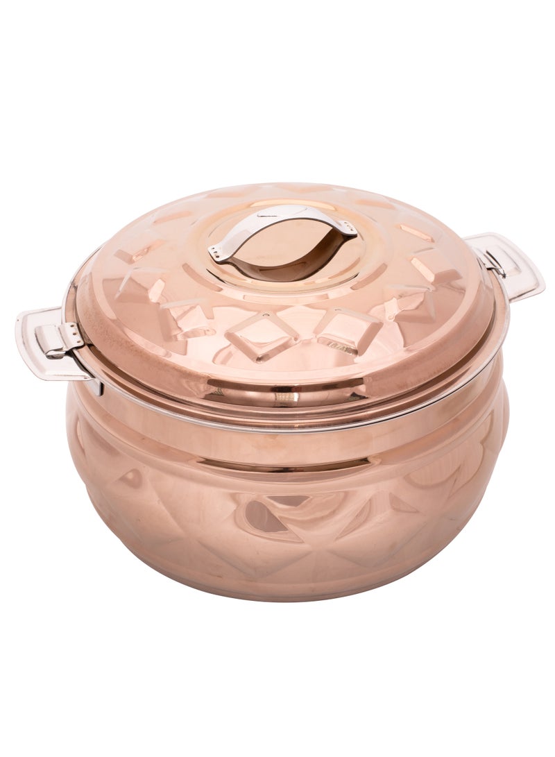 Stainless Steel New Diamond Hotpot 5 Liters Rose Gold Colour