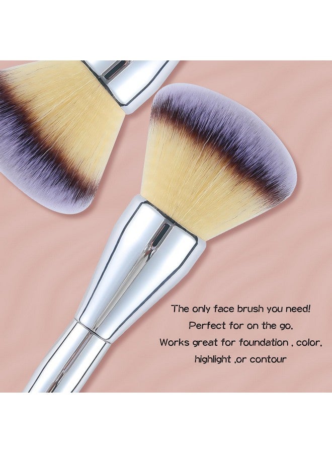 Powder Brush Large Makeup Brush For Loose Setting Pressed Powder Foundation Airbrush Poreless Flawless Application Premium Vegan Soft Bristles Fluffy Face Brush