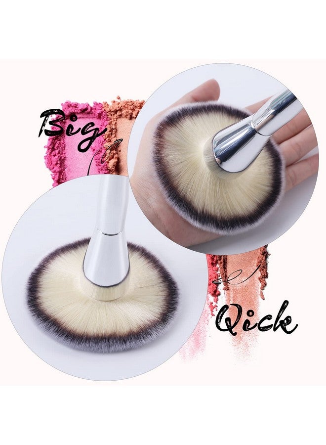 Powder Brush Large Makeup Brush For Loose Setting Pressed Powder Foundation Airbrush Poreless Flawless Application Premium Vegan Soft Bristles Fluffy Face Brush