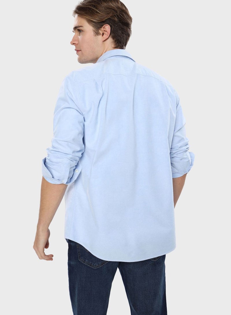Pocket Detail Button Down Shirt