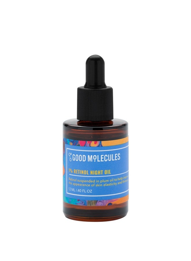 1% Retinol Night Oil Facial Oil With Retinol Plum And Rosehip Seed Oil For Fine Lines Wrinkles Antiaging Hydrating Skincare For Face