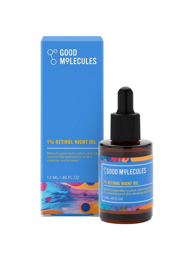 1% Retinol Night Oil Facial Oil With Retinol Plum And Rosehip Seed Oil For Fine Lines Wrinkles Antiaging Hydrating Skincare For Face