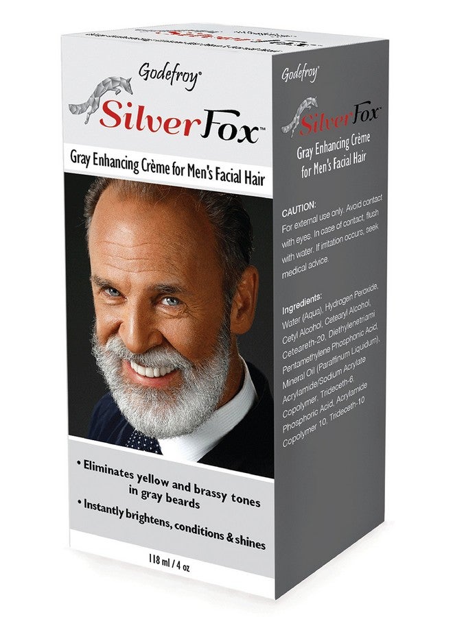 Silver Fox Men'S Silver And Gray Beard Brightener For Caucasian Hair Types 3 Fluid Ounce