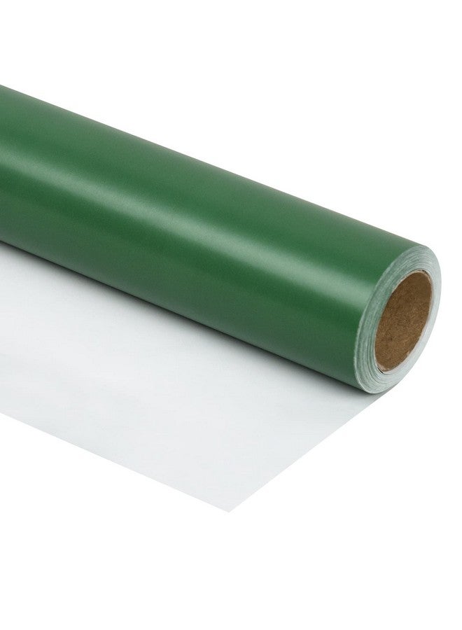 Green Wrapping Paper Solid Color Mini Roll For Wedding Birthday Shower Congrats And Holiday 17.5 Inches X 32.8 Feet