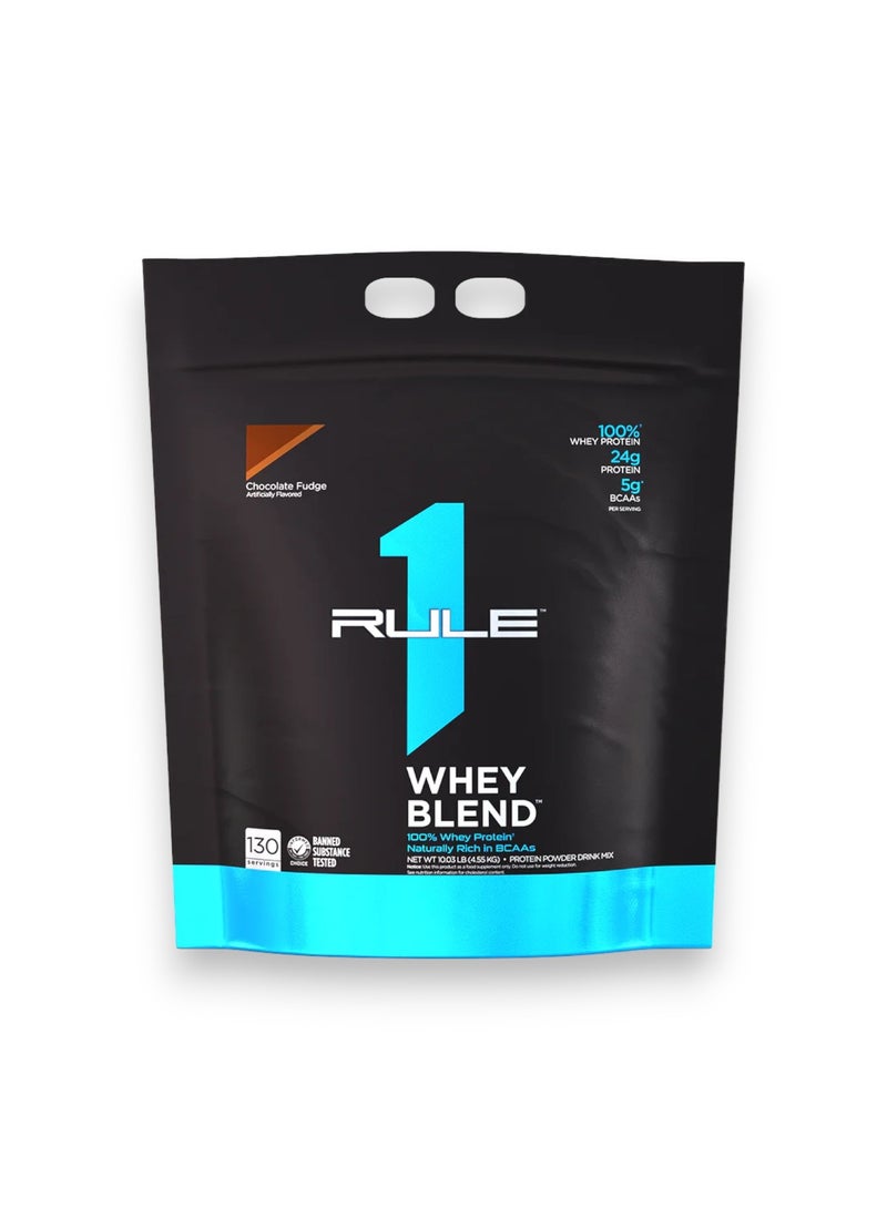 Whey Blend, 100% Whey Protein, Chocolate Fudge Flavour,10lb