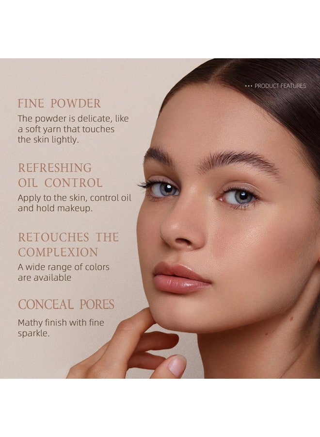 Pink Loose Setting Powder For Women Highdefinition Traceless Face Setting Powder Oil Control Waterproof Setting Makeup Lasting Coverage Lightweight Fine Texture Soft Focus Finish 02