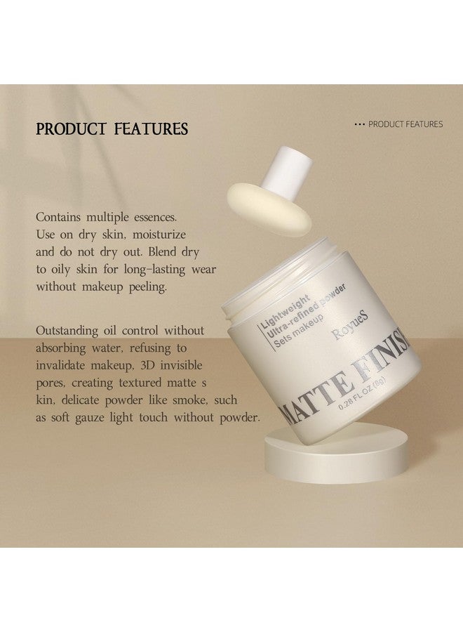 Pink Loose Setting Powder For Women Highdefinition Traceless Face Setting Powder Oil Control Waterproof Setting Makeup Lasting Coverage Lightweight Fine Texture Soft Focus Finish 02