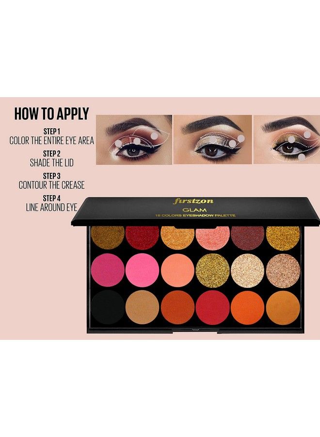 18 Color Combo Eyeshadow Palette Multicolor 22 G Matte & Shimmery Finish