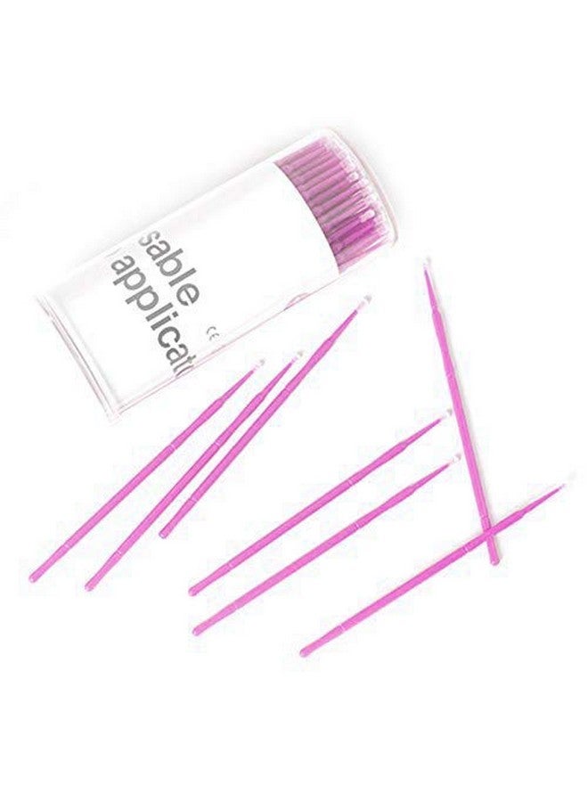 Disposable Micro Brushes Applicators For Eyelashes Extensions Lintfree 2Mm X 200 Ct (Black)