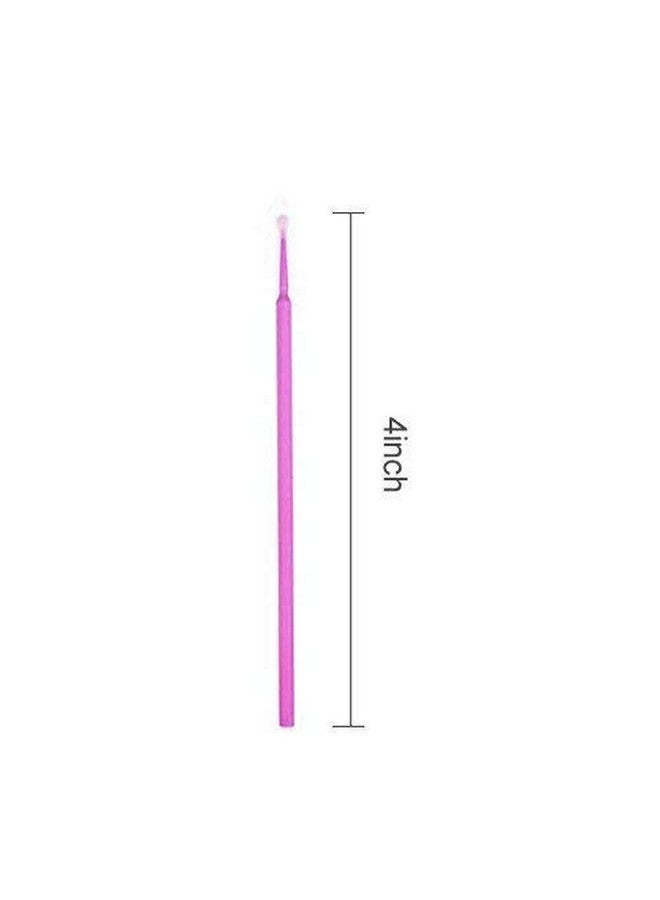 Disposable Micro Brushes Applicators For Eyelashes Extensions Lintfree 2Mm X 200 Ct (Black)