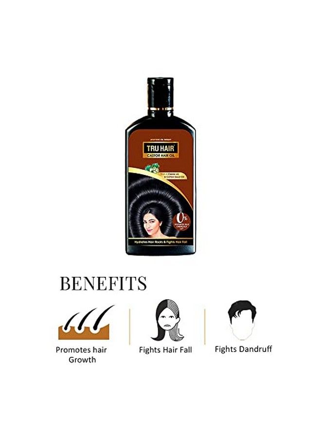 Coldpressed Castor Hair Oil With Hibiscus Amla Coconut Oil For Improving Hair Growth & Volume Contains 0% Parabens Silicones & Llps 100 Ml