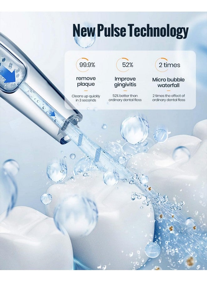 Water Flosser Mornwell Water Flossers For Teeth330Ml Tank Usb Rechargeable Dental Flosser Ipx7 Waterproof 3 Modes & 4 Jet Tips Portable Dental Oral Irrigatorprofessional Water Flosser