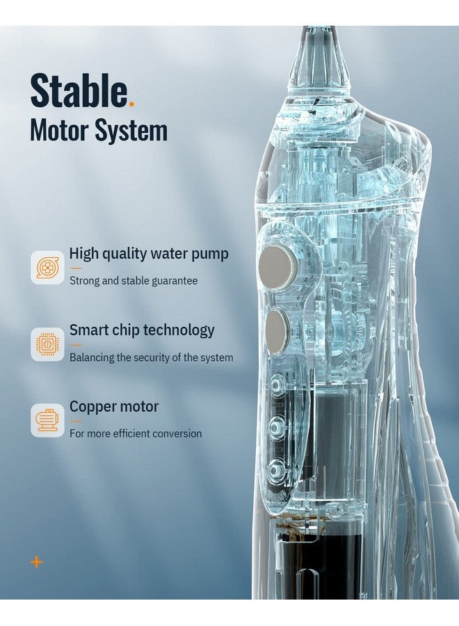 Water Flosser Mornwell Water Flossers For Teeth330Ml Tank Usb Rechargeable Dental Flosser Ipx7 Waterproof 3 Modes & 4 Jet Tips Portable Dental Oral Irrigatorprofessional Water Flosser