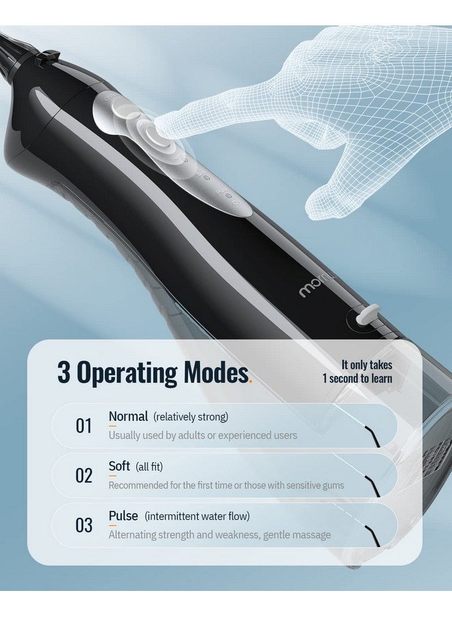 Water Flosser Mornwell Water Flossers For Teeth330Ml Tank Usb Rechargeable Dental Flosser Ipx7 Waterproof 3 Modes & 4 Jet Tips Portable Dental Oral Irrigatorprofessional Water Flosser